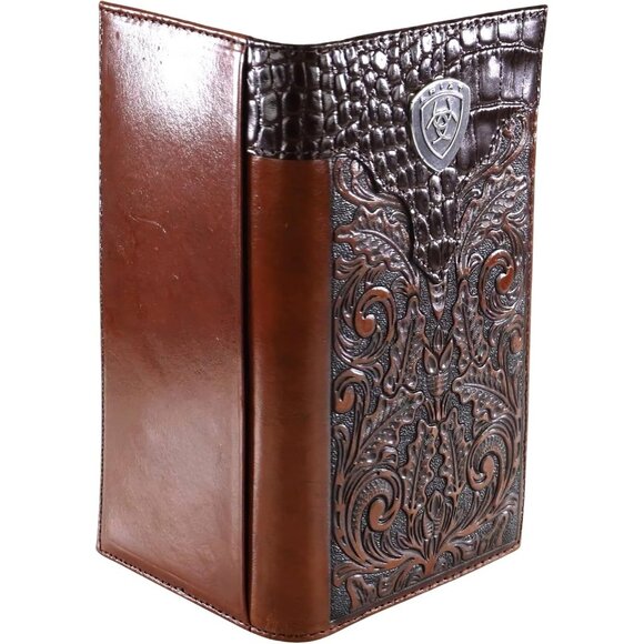 Men's Oak Embossed Rodeo Wallet - Picture 8 of 12